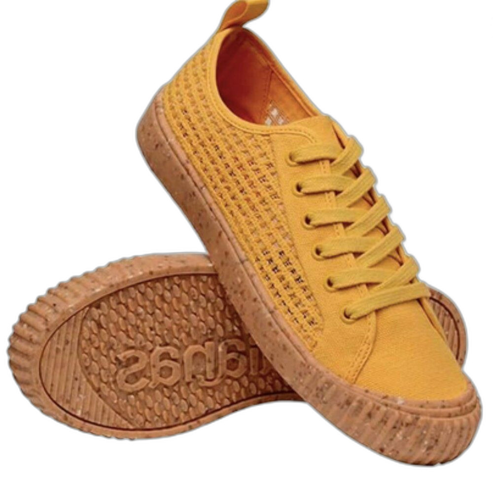 Havaianas Unisex Blue TNS Roots Canvas Lace Up Low Top Size 8 Women's Sneakers